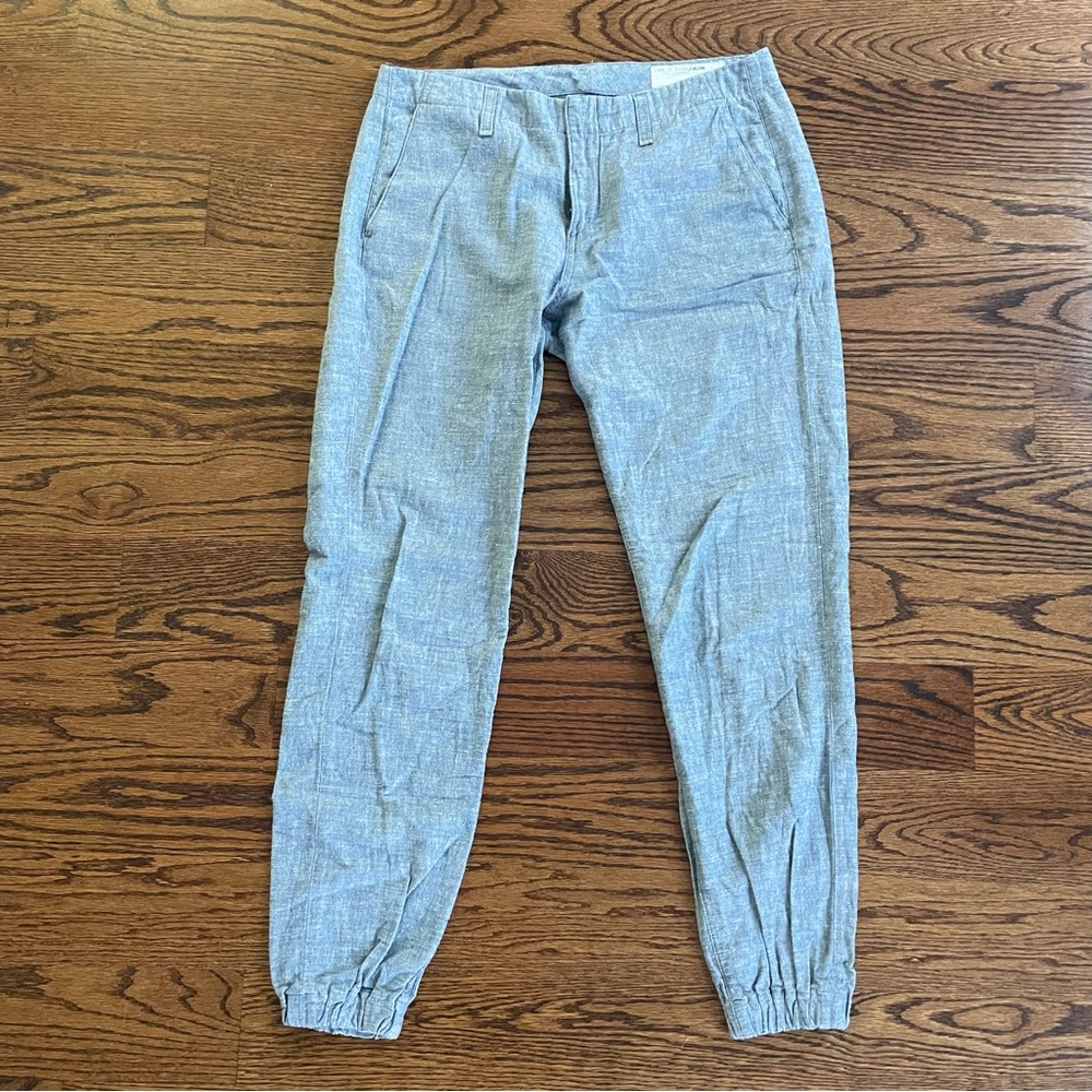 Rag and Bone Chambray Blue Jogger Pants Size 27